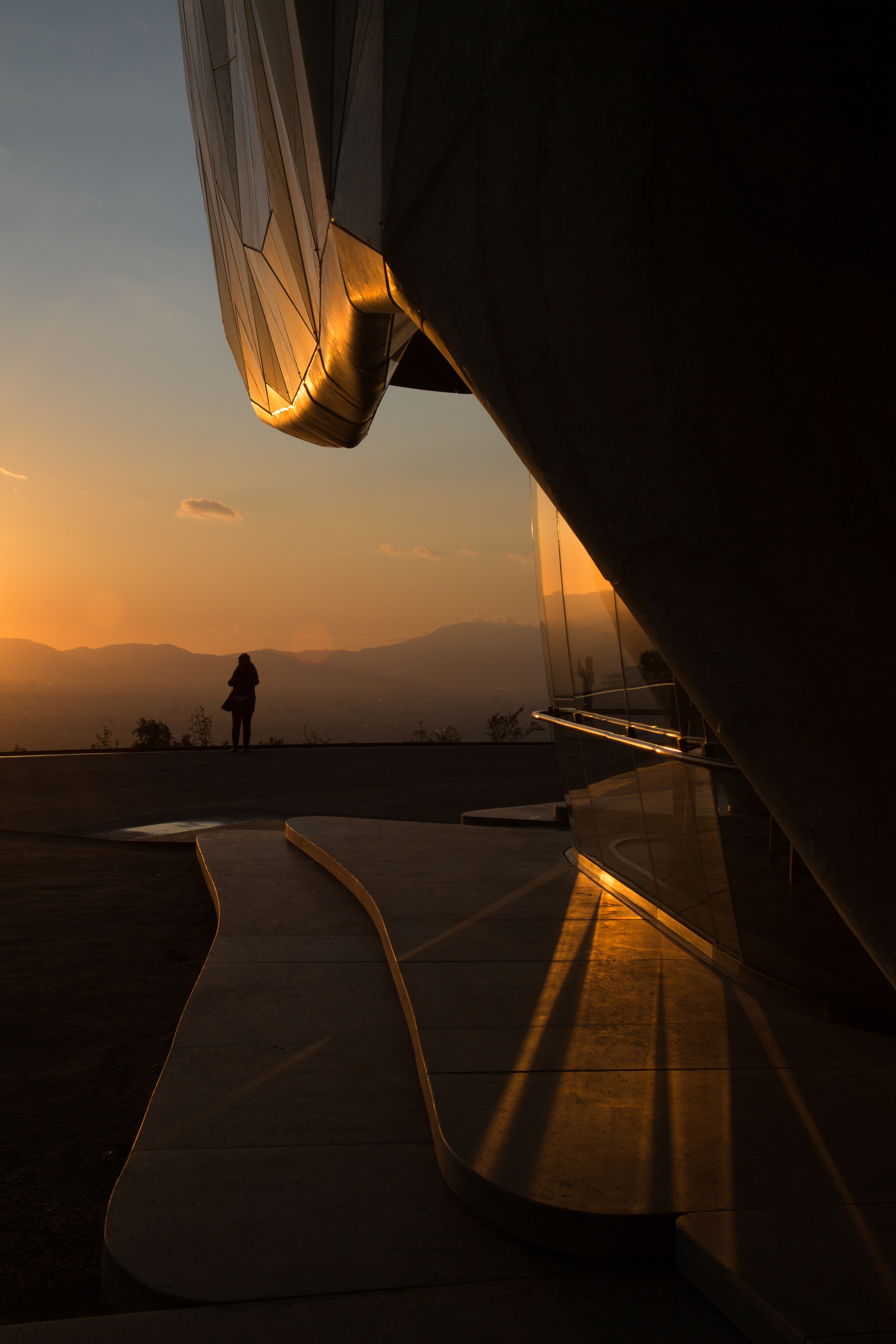 Sunset at the Continental Bahá’í House of Worship of South America (Santiago, Chile)